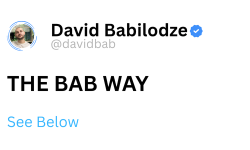 Twelwth Try THE BAB WAY